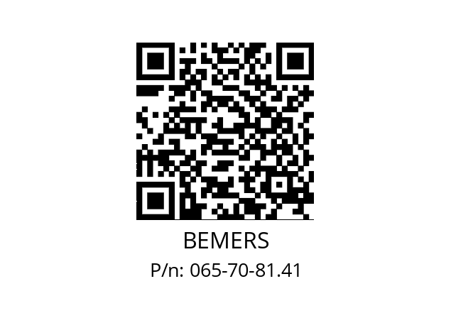   BEMERS 065-70-81.41