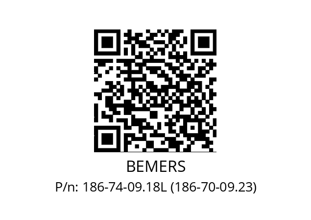   BEMERS 186-74-09.18L (186-70-09.23)