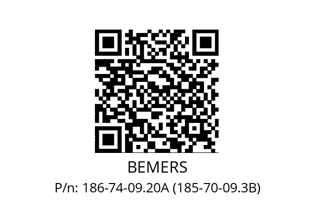   BEMERS 186-74-09.20A (185-70-09.3B)