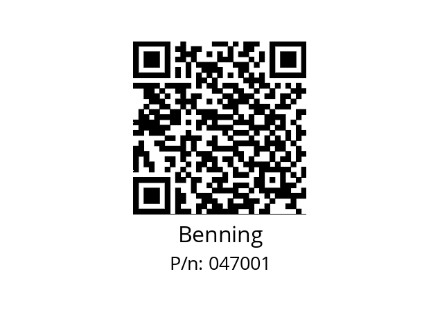   Benning 047001