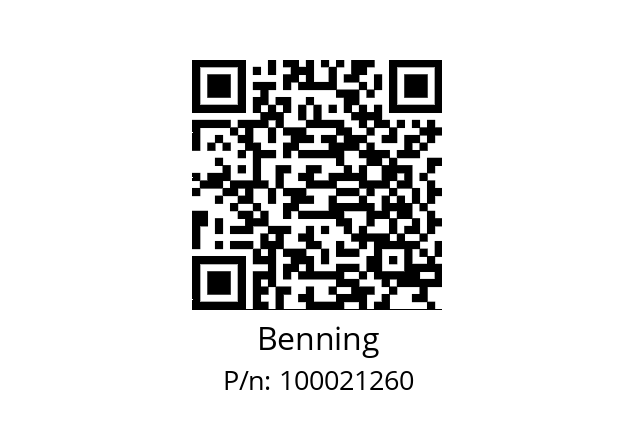   Benning 100021260