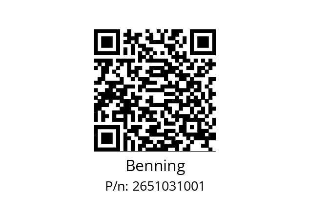   Benning 2651031001