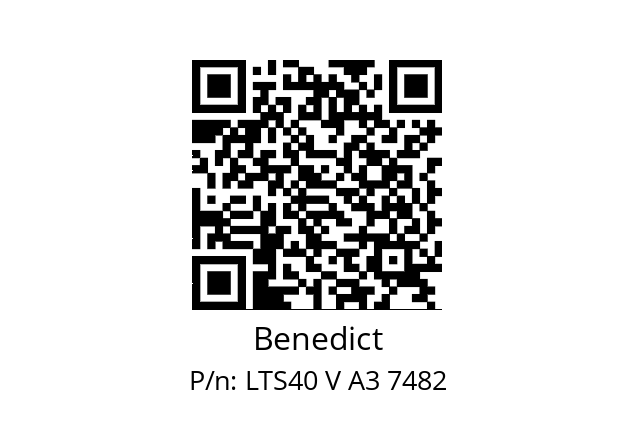   Benedict LTS40 V A3 7482