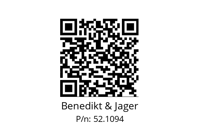   Benedikt & Jager 52.1094