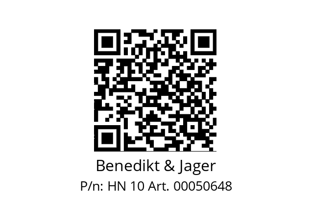   Benedikt & Jager HN 10 Art. 00050648