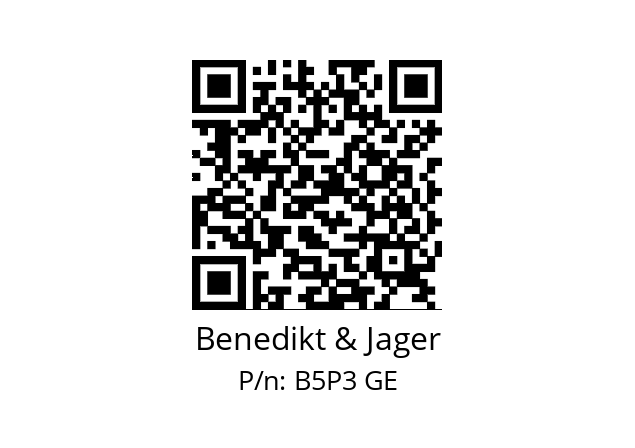   Benedikt & Jager B5P3 GE