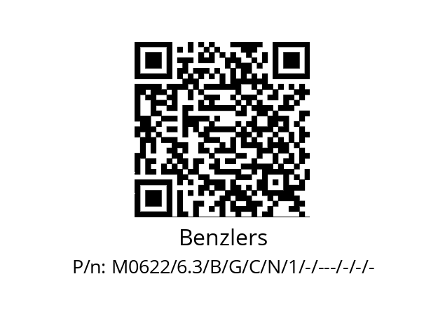   Benzlers M0622/6.3/B/G/C/N/1/-/---/-/-/-