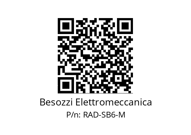   Besozzi Elettromeccanica RAD-SB6-M