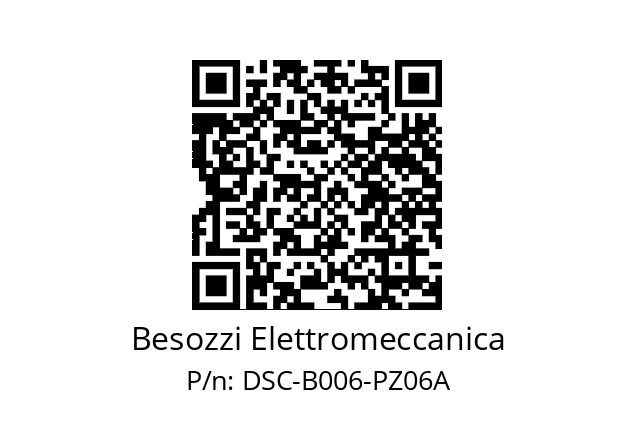   Besozzi Elettromeccanica DSC-B006-PZ06A