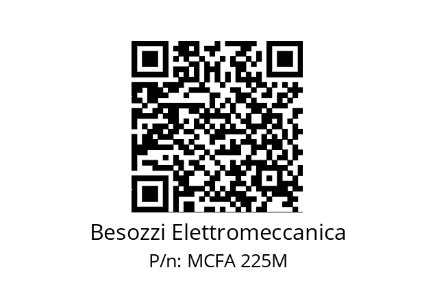   Besozzi Elettromeccanica MCFA 225M