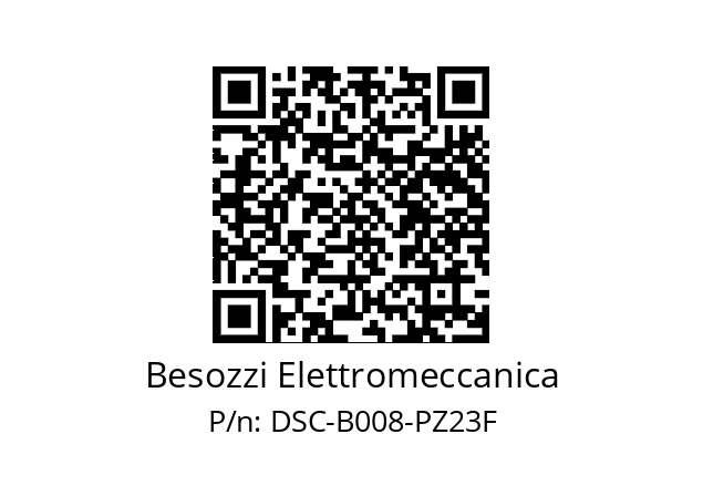   Besozzi Elettromeccanica DSC-B008-PZ23F