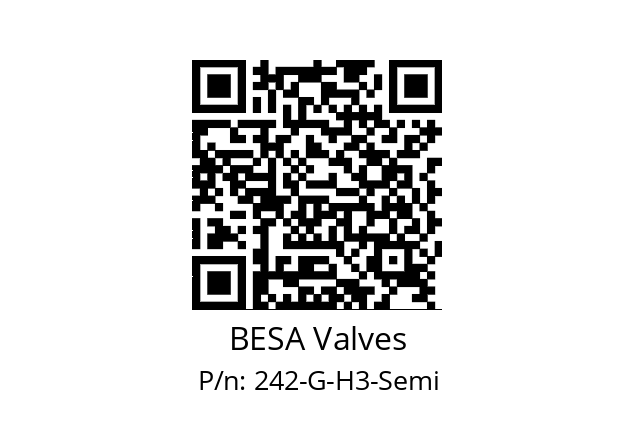   BESA Valves 242-G-H3-Semi