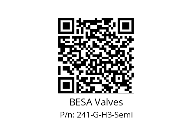   BESA Valves 241-G-H3-Semi