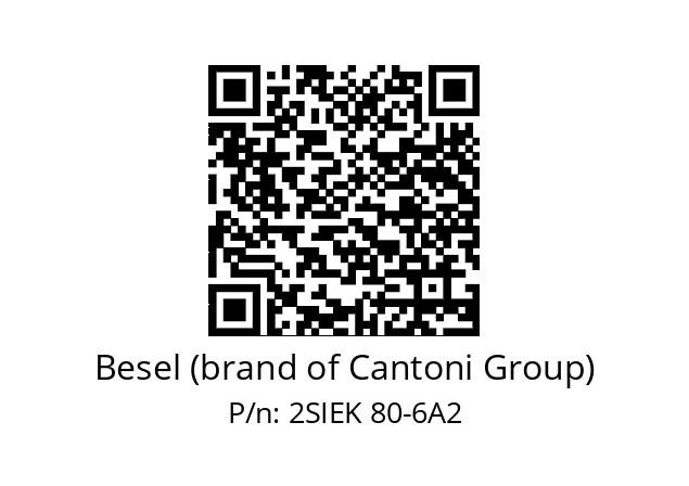   Besel (brand of Cantoni Group) 2SIEK 80-6A2