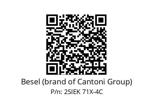   Besel (brand of Cantoni Group) 2SIEK 71X-4C