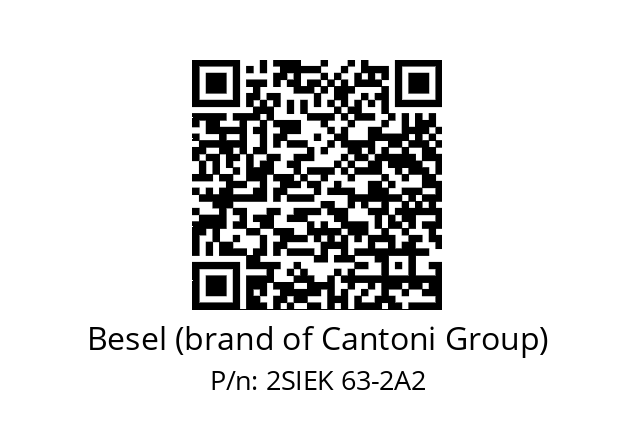   Besel (brand of Cantoni Group) 2SIEK 63-2A2