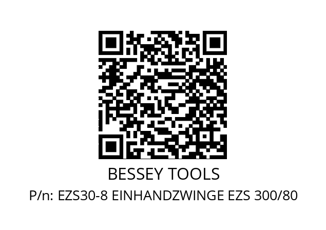   BESSEY TOOLS EZS30-8 EINHANDZWINGE EZS 300/80