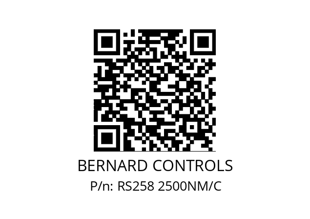   BERNARD CONTROLS RS258 2500NM/C