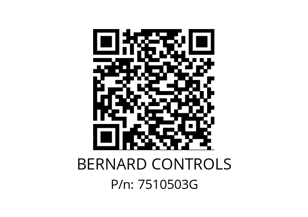   BERNARD CONTROLS 7510503G