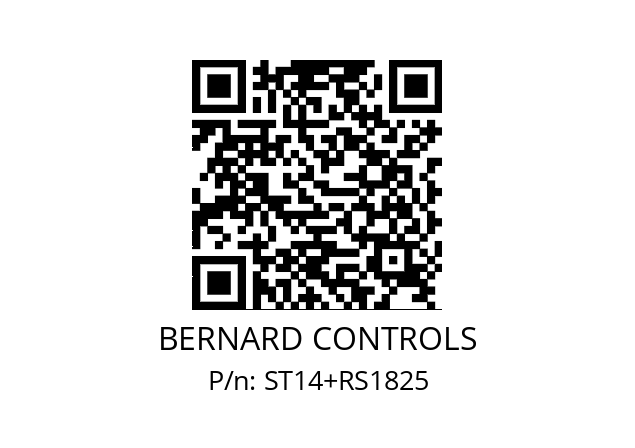   BERNARD CONTROLS ST14+RS1825