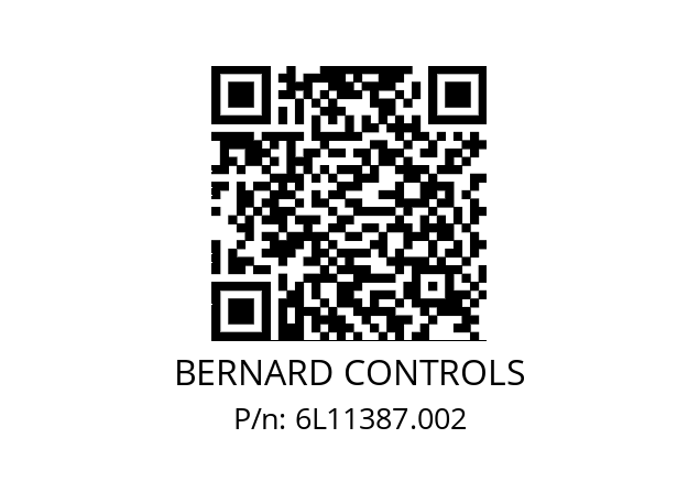   BERNARD CONTROLS 6L11387.002