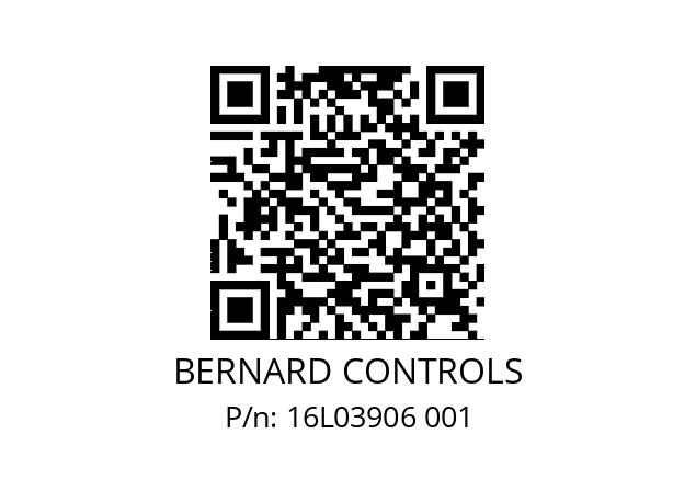   BERNARD CONTROLS 16L03906 001