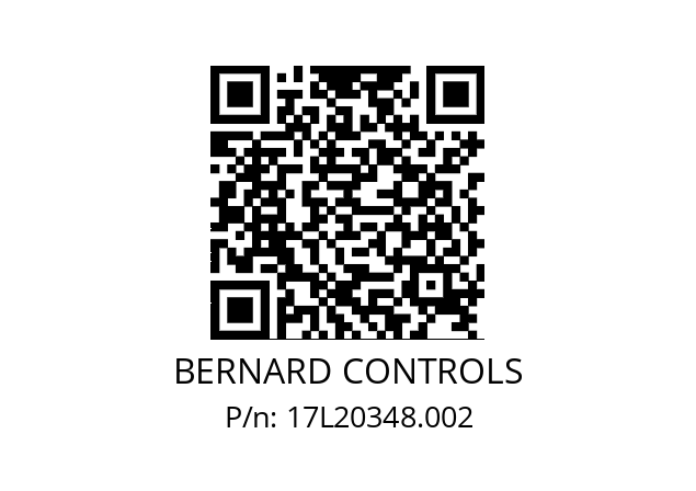   BERNARD CONTROLS 17L20348.002