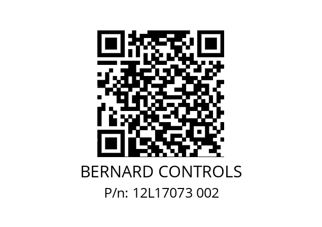   BERNARD CONTROLS 12L17073 002