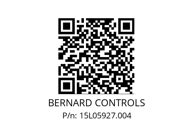   BERNARD CONTROLS 15L05927.004