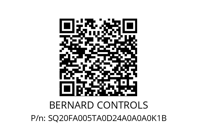   BERNARD CONTROLS SQ20FA005TA0D24A0A0A0K1B