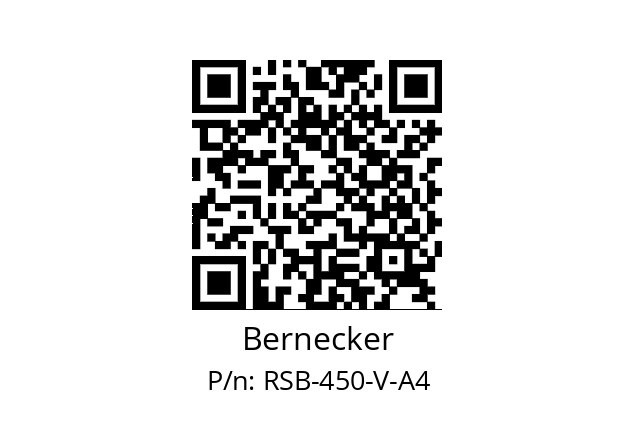   Bernecker RSB-450-V-A4