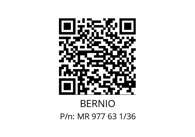   BERNIO MR 977 63 1/36