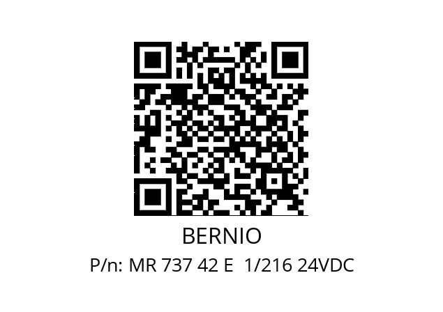   BERNIO MR 737 42 E  1/216 24VDC