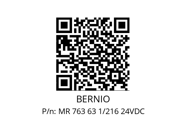   BERNIO MR 763 63 1/216 24VDC