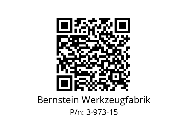   Bernstein Werkzeugfabrik 3-973-15