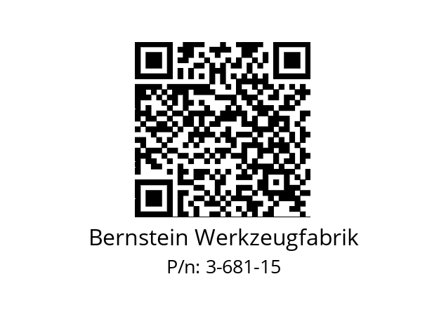   Bernstein Werkzeugfabrik 3-681-15