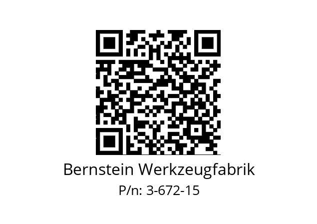   Bernstein Werkzeugfabrik 3-672-15