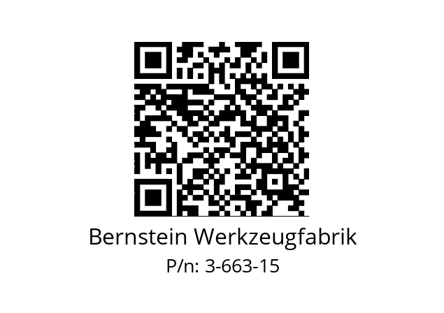   Bernstein Werkzeugfabrik 3-663-15