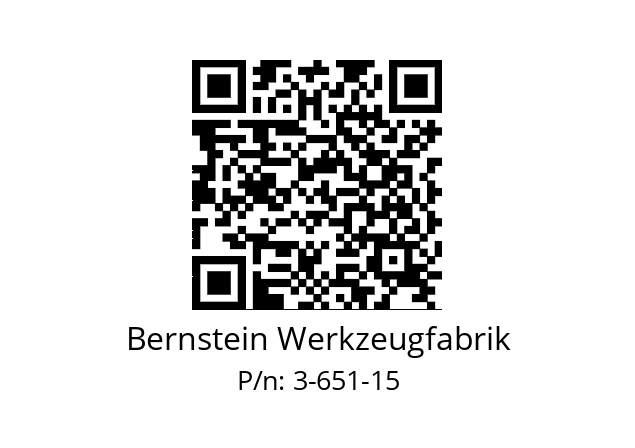   Bernstein Werkzeugfabrik 3-651-15