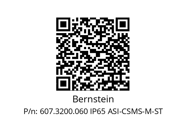   Bernstein 607.3200.060 IP65 ASI-CSMS-M-ST