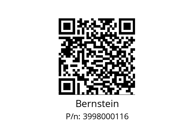   Bernstein 3998000116