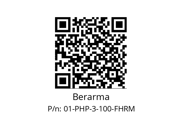   Berarma 01-PHP-3-100-FHRM