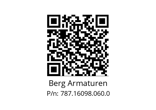   Berg Armaturen 787.16098.060.0