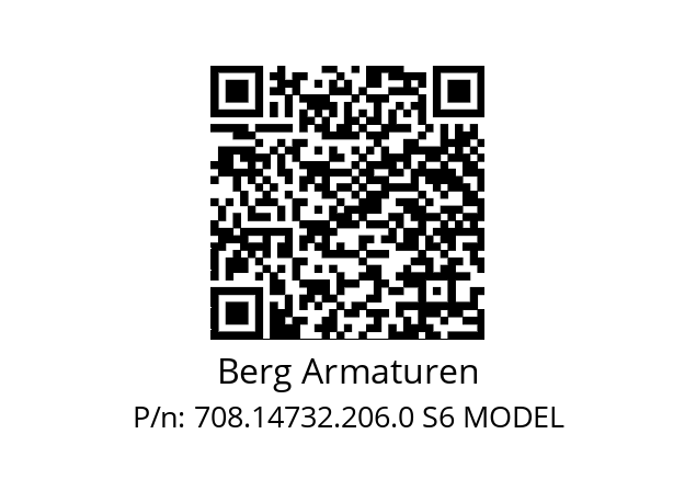   Berg Armaturen 708.14732.206.0 S6 MODEL