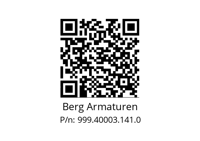   Berg Armaturen 999.40003.141.0