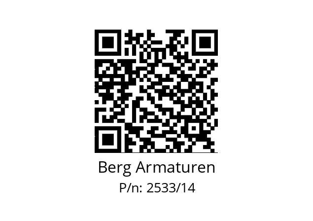   Berg Armaturen 2533/14