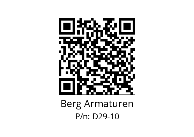   Berg Armaturen D29-10