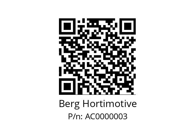   Berg Hortimotive AC0000003