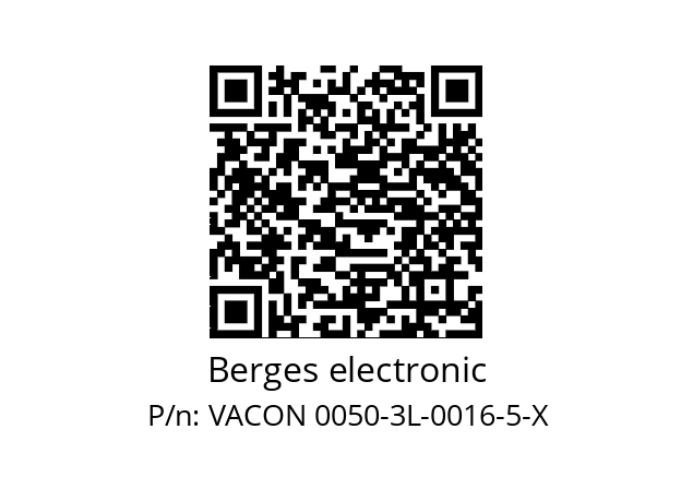   Berges electronic VACON 0050-3L-0016-5-X