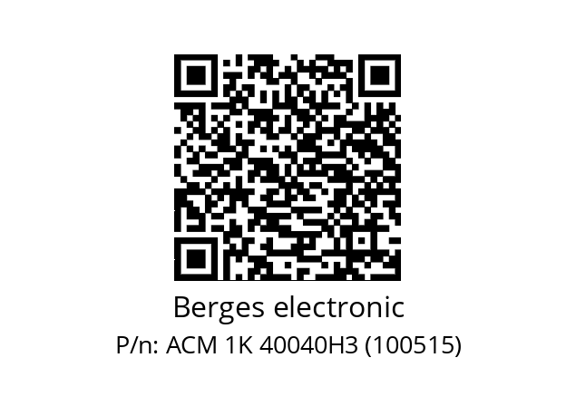   Berges electronic ACM 1K 40040H3 (100515)